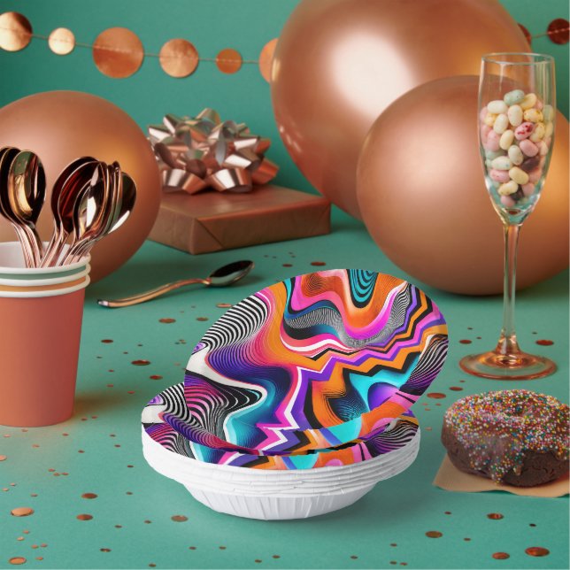 Colour Burst Party Tableware Set Paper Plate (Multi)