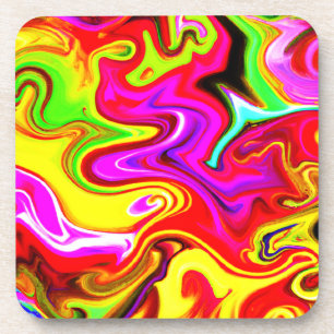 Colour Burst Pattern Coaster