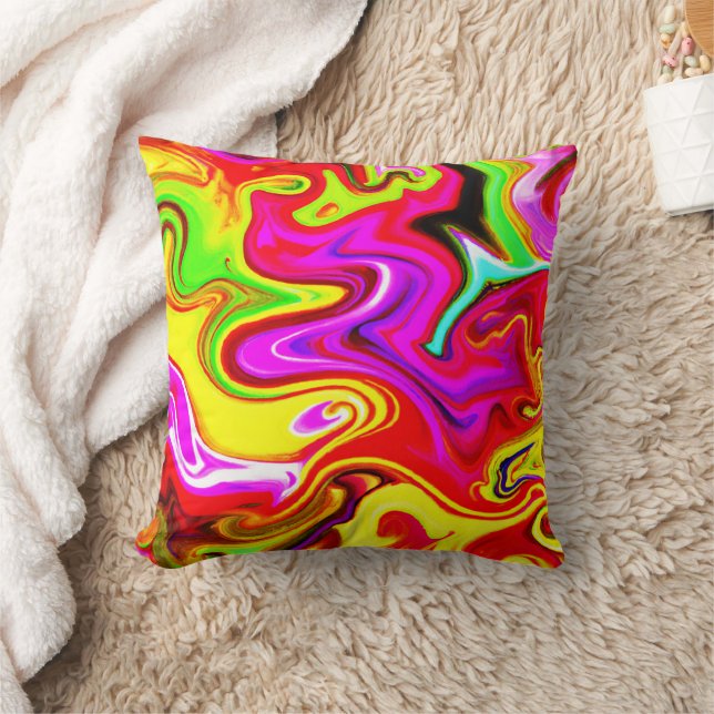 Colour Burst Pattern Cushion (Blanket)