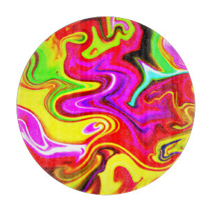 Colour Burst Pattern Cutting Board