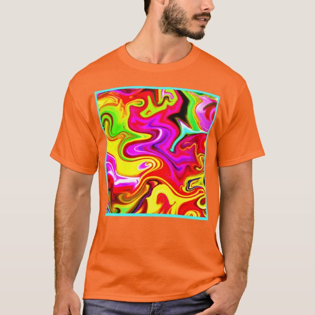 Colour Burst Pattern T-Shirt (Front)
