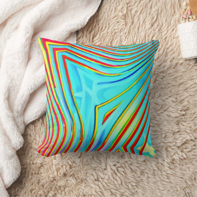 Colour Bursting Pattern Cushion (Blanket)