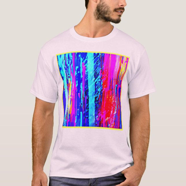 Colour Bursting Pattern T-Shirt (Front)