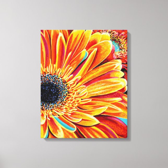 Colour Bursts II Canvas Print (Front)