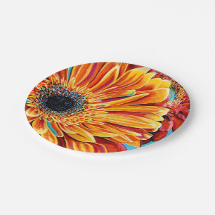 Colour Bursts II Paper Plate