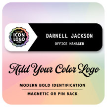 Colour Business Logo Black White Classic Chevron I