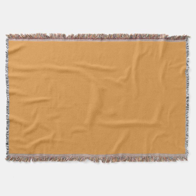colour butterscotch throw blanket (Front)
