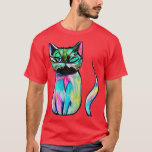 colour cat T-Shirt<br><div class="desc">colour cat .Awesome Great Funny Souvenir Present Matching Family Clothing Couple Outfit Apparel for mum,  dad,  brother,  sister,  wife,  husband,  son,  daughter,  pops,  mama,  papa,  grandpa,  grandma aunt uncle his hers him ladies.</div>