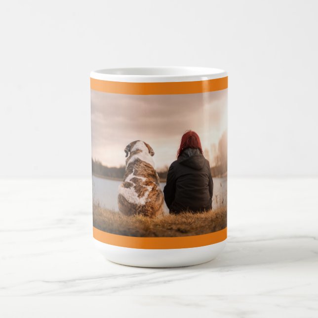 Colour Changing Picture Mug w/1 Photo/2 Lines (Center)