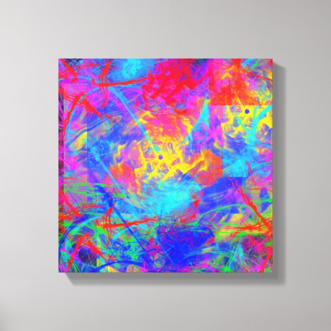 Colour Chaos Canvas Print (Front)