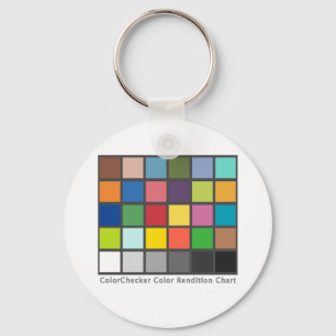 Colour Chequered Table Key Ring