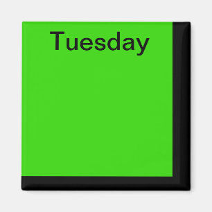 Colour Code Day of Week Magnet Calendar Visual