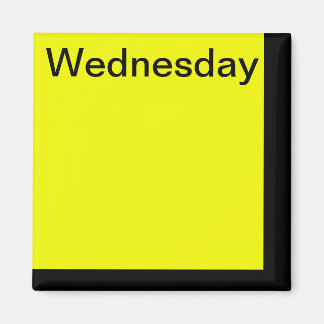 Colour Code Day of Week Magnet Calendar Visual Too