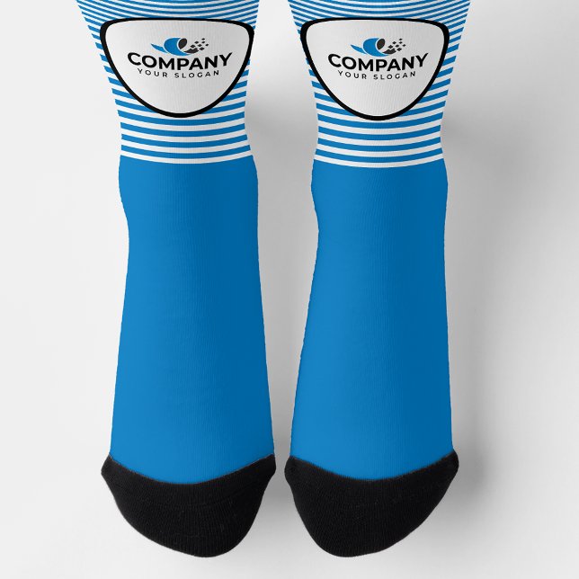 Colour coded stripes company logo socks (Creator Uploaded)
