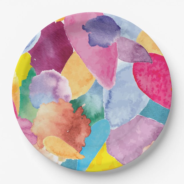 Colour crash 2 paper plate (Front)