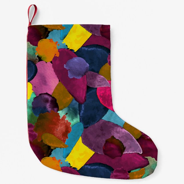 Colour crash 3 small christmas stocking (Front)