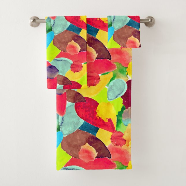 Colour crash 5 bath towel set (Insitu)