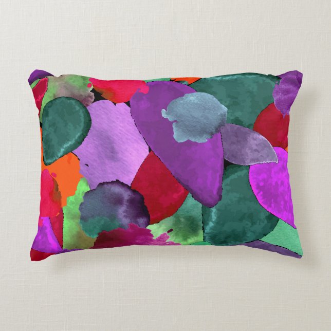 Colour crash decorative cushion (Front)