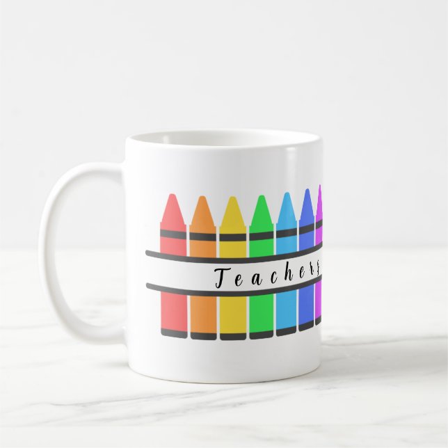 Colour Crayons For Teacher  Coffee Mug (Left)