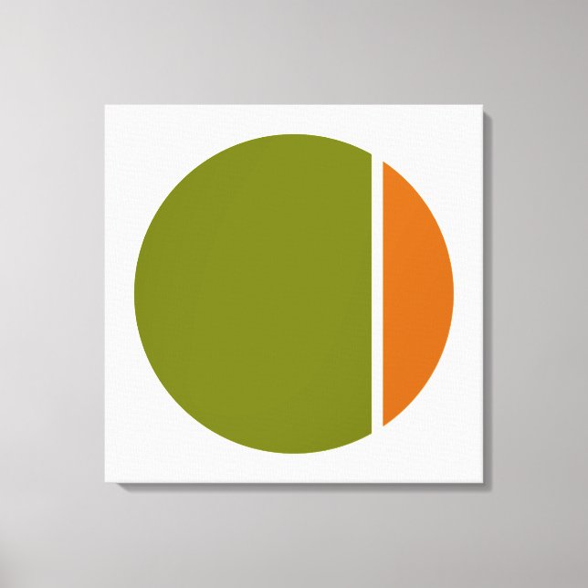 colour crush circles canvas print (Front)