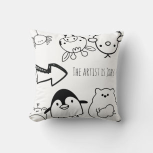Colour & Cuddle Animal Pillow