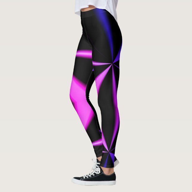 Colour Curl Abstract Pattern Champ Leggings (Left)