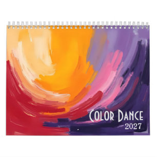 Colour Dance 2027 Abstract Art Calendar
