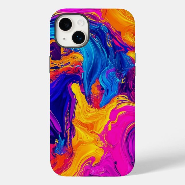 Colour Dance Abstract Swirl iPhone/iPad Case (Back)