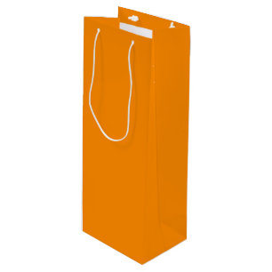 colour dark orange wine gift bag