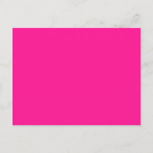colour deep pink postcard