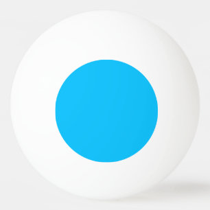 colour deep sky blue ping pong ball