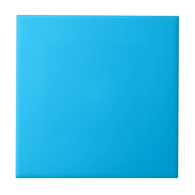 colour deep sky blue tile (Front)