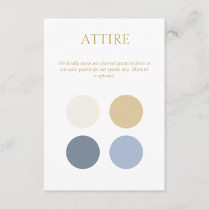 Colour Dot Wedding Attire Dress Code Enclosure Car Card