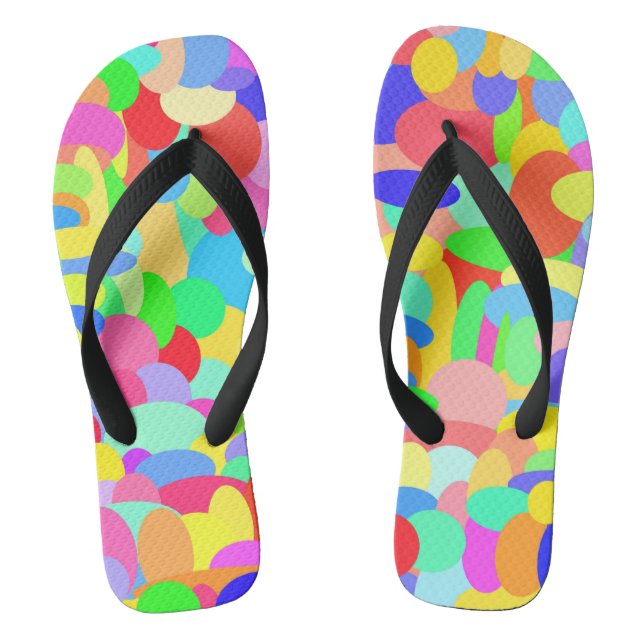 Colour Dots Flip Flops (Footbed)