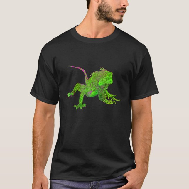 Colour drawing of iguana T-Shirt (Front)