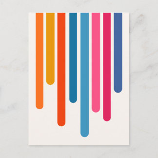 Colour Drips (Bold) Postcard