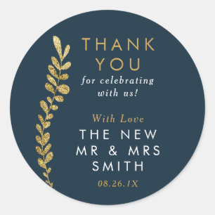 Colour Editable Gold Leaf Sticker, Favour Sticker