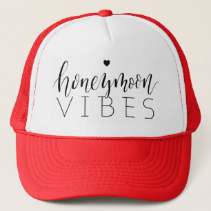 Colour editable honeymoon vibes bride hat