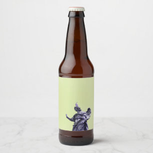 Colour effect, filtered, modern simple photography beer bottle label