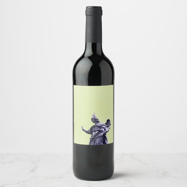 Colour effect, filtered, modern simple photography wine label (Front)
