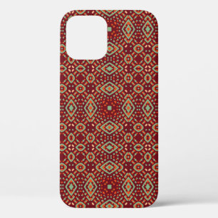 Colour Engraving pattern. Vintage illustrationabst iPhone 12 Case