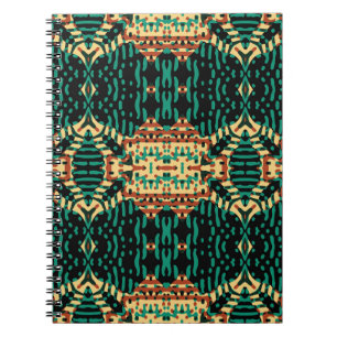 Colour Engraving pattern. Vintage illustrationabst Notebook
