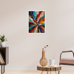 Colour Explosion Abstract Poster