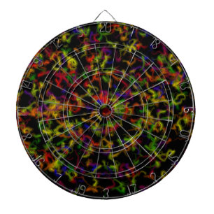 Colour explosion dartboard