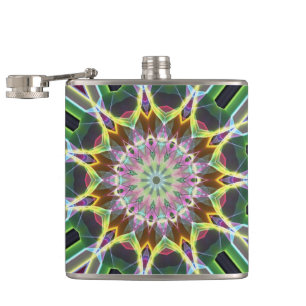 Colour Explosion Hip Flask