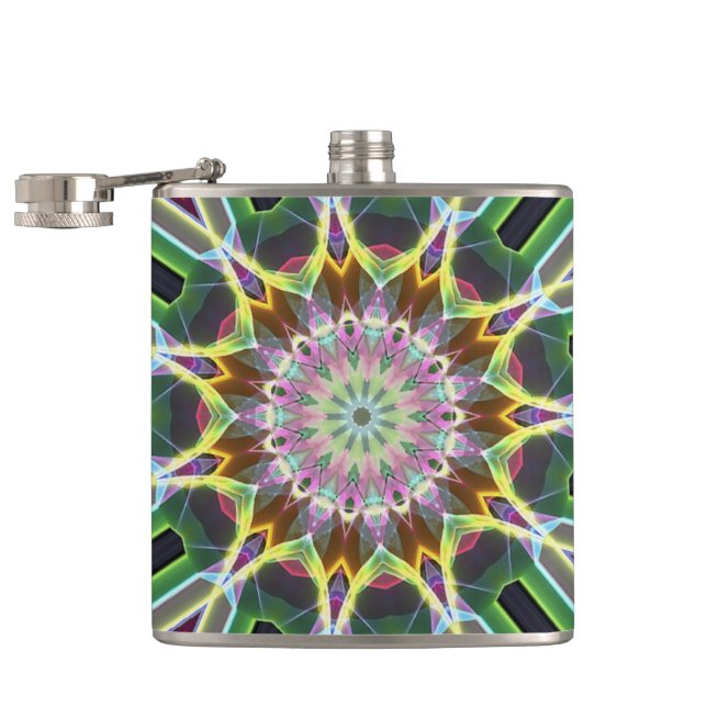 Colour Explosion Hip Flask (Opened)