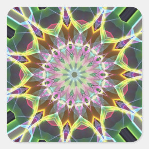Colour Explosion Square Sticker