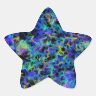 Colour explosion star sticker