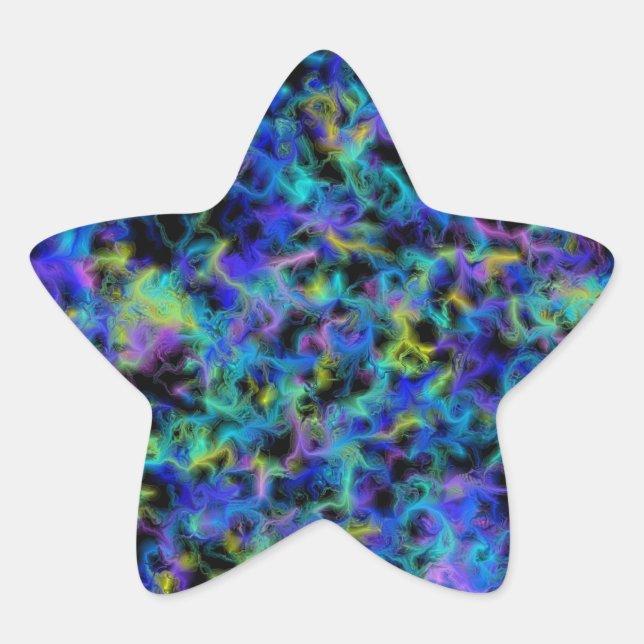 Colour explosion star sticker (Front)