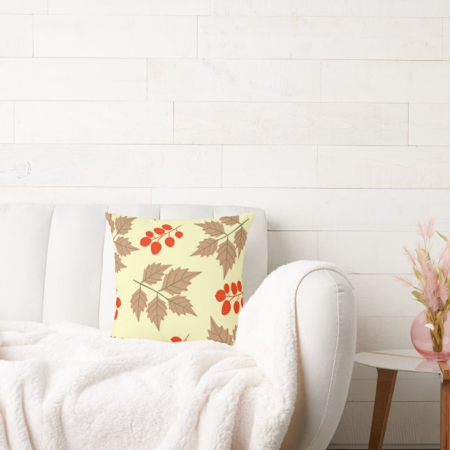 Colour fall leaves pattern cushion (Couch)
